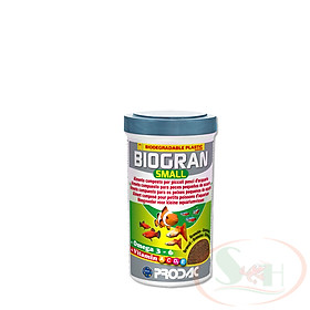 Thức ăn cá Prodac Biogran Small hạt nổi chìm chậm bể thủy sinh cảnh cá biển