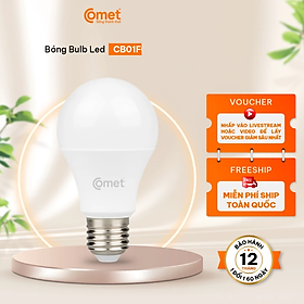 Bóng đèn Led Bulb Comet CB01F0096 công suất 9W ánh sáng trắng