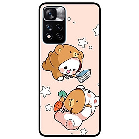 Ốp lưng dành cho Xiaomi Redmi Note 11 Pro 5G ( Bản Nội Địa ) - Hai Chú Gấu Bay