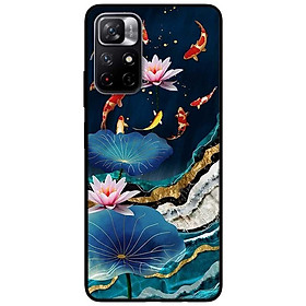 Ốp lưng dành cho Xiaomi Redmi Note 11 5G - Redmi Note 11T - Redmi Note 11S - Sen Hồng Và Koi