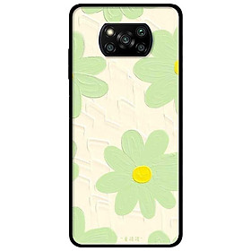Ốp lưng dành cho Xiaomi Poco X3 mẫu Hoa Xanh Nhuỵ Vàng