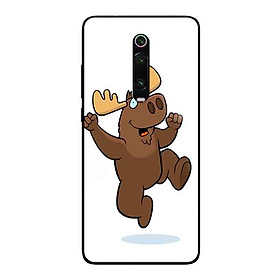 Ốp Lưng in cho Xiaomi Mi 9T Mẫu Chú Nai Vui Nhộn - Hàng Chính Hãng
