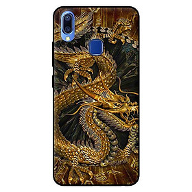 Ốp lưng in cho Vivo Y95 mẫu Rồng Nền Đen - Hàng chính hãng