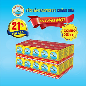 [Combo 30 lọ] Nước Yến sào Sanvinest Khánh Hòa Fucoidan Nhân sâm 70ml - S207
