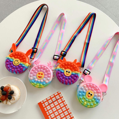 Túi ví Pop It Dễ Thương, Túi Trang Điểm dành cho các bé gái màu pastel