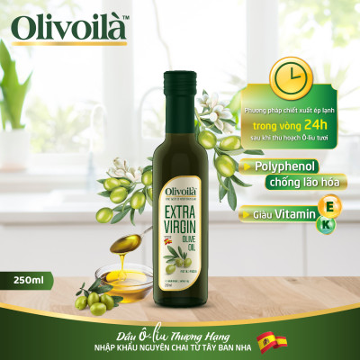 Dầu Ôliu Nguyên Chất Olivoilà (250ml / Chai)