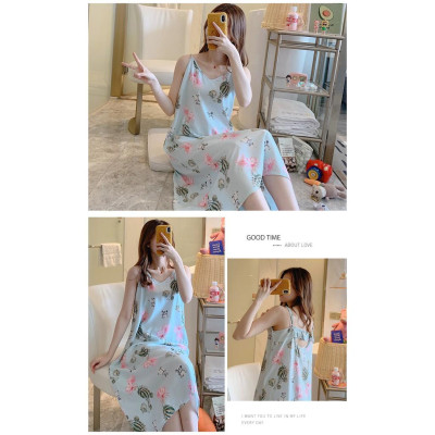 Váy nữ 2 dây vải lanh siêu mát