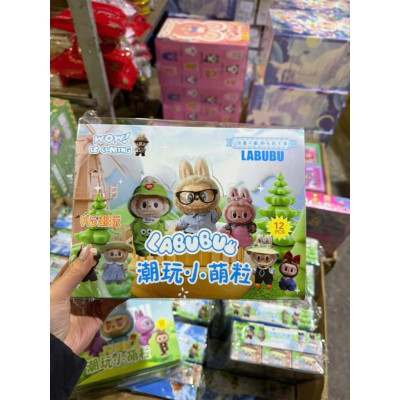 Hộp 12 Túi Mù FullBox Crybaby, Labubu, Blind Box Mini Quà Tặng Cho Các Bé, Mô Hình Mini