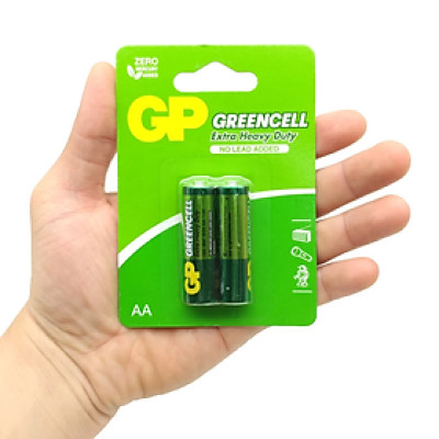 Pin Tiểu Grey Pneumatic - GP Greencell Extra Heavy Duty 1.5V - Hàng Chính Hãng