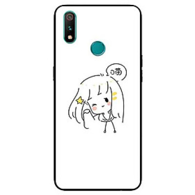 Ốp Lưng in cho Realme 3 Pro Mẫu Nàng Đáng Yêu - Hàng Chính Hãng
