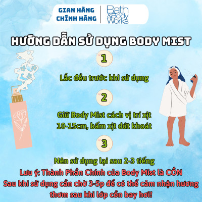 Body Mist Bath And Body Works Nam Nữ Chính Hãng Japanese Cherry Blossom, Xịt Thơm Body Toàn Thân Hương Nước Hoa 236ml