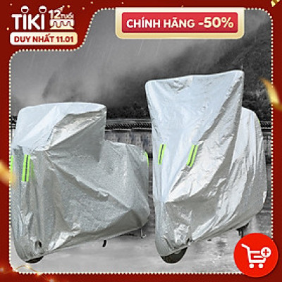 [3 LỚP CAO CẤP - CHÍNH HÃNG] Bạt phủ xe máy chất lượng tốt, chống mưa nắng, bụi bẩn, vải dù pha nilon chống thấm tuyệt đối dododios