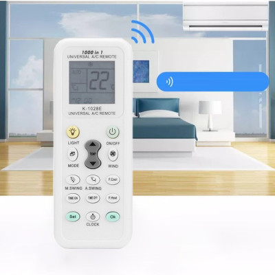 Điều Khiển Điều Hòa Đa Năng– 1000 trong 1– Tương Thích Hầu Hết Các Hãng- Remote Điều Hòa Đa Năng K-1028E- Hỗ trợ tới 1000 mã điều khiển khác nhau- Điều Khiển Máy Lạnh Thông Minh K-1028E- Remote Đa Năng Cho Máy Lạnh K-1028E – Dễ Dùng, Đa Chức Năng