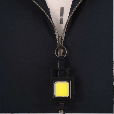 Đèn LED Mini Móc Khóa Siêu Sáng Tiện Dụng PaKaSa,  Đèn Pin COB Dã Ngoại Thường Ngày, Sạc TYPE-C Tiện Dụng Dung Lượng PIN 500mAh- HÀNG CHÍNH HÃNG