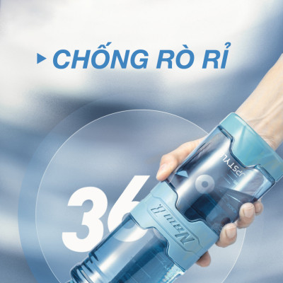 Bình Nước Thể Thao UPSTYLE - NewB VNS018, Chất Liệu TRITAN-BPA Free An Toàn Cho Sức Khỏe, Chịu nhiệt -20°C~96°C (500ml, 700ml, 1000ml, 1500ml)