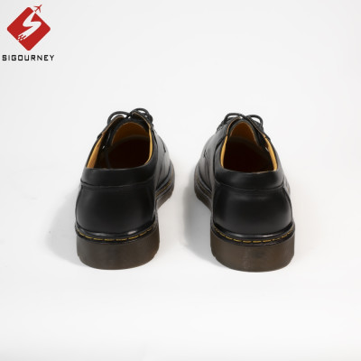 Giày Derby Da Bò Nappa Màu Đen SIGOURNEY Đế Kếp Cao Cấp SDR06 Bảo Hành 18 Tháng
