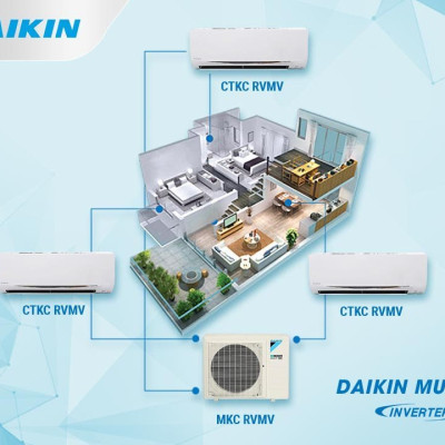 [Free Lắp HCM] Hệ Thống Máy Lạnh Multi S Daikin Inverter Combo MKC70SVMV/CTKC35RVMV+CTKC35RVMV+CTKC35RVMV Gas R32 Treo Tường 1 Chiều Lạnh Hàng Chính Hãng