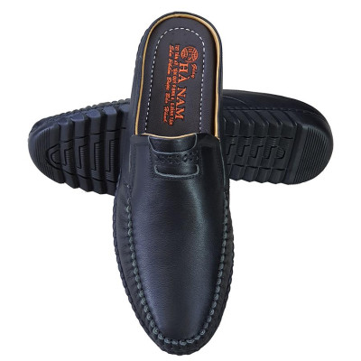 Dép Bít Mũi Nam HÀ NAM Da Bò Thật Cao Cấp GSB2047