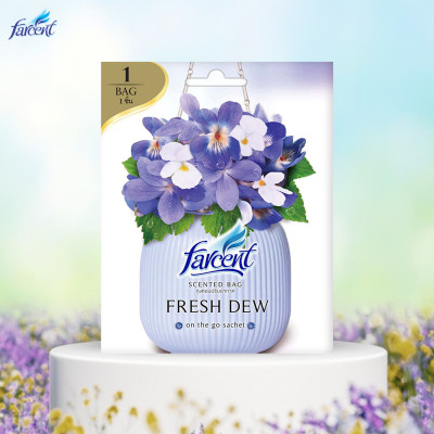Túi thơm tủ quần áo khử mùi, chống ẩm mốc Farcent (Hương Ban Mai / Hoa Hồng / Hoa Oải Hương) 10g