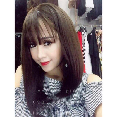 Tóc giả cao cấp chịu nhiệt- tăng lươi chùm tóc- hình thật