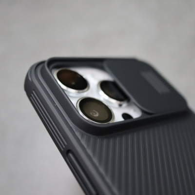 Ốp lưng chống sốc bảo vệ camera cho iPhone 16 / 16 Plus / 16 Pro / 16 Pro Max hiệu Nillkin Camshield - Viền dẻo TPU, đệm khí chống sốc, Lưng nhám PC - Hàng nhập khẩu