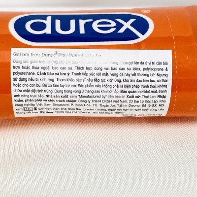 Gel Bôi Trơn Durex Play Warming Nóng Ấm 100ml - Nhập Khẩu Thái Lan