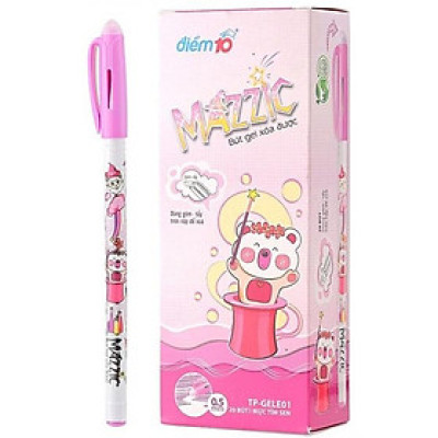 Hộp 20 Bút Gel Xóa Được 0.5 mm - Thiên Long TP-GELE01 - Mực Tím