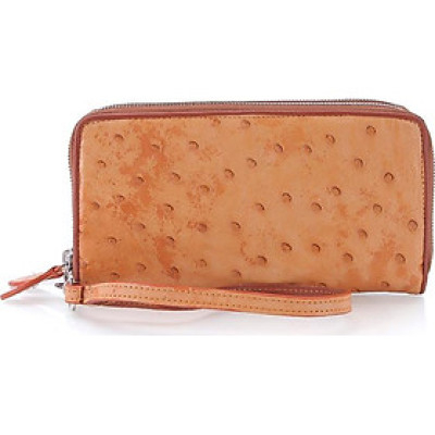 Ví Nữ Da Đà Điểu 2 Khóa Huy Hoàng HT3442 (11 x 22 cm) - Vàng