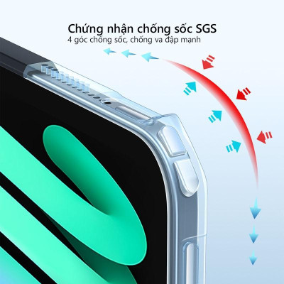 Ốp lưng XUNDD dành cho iPad Gen 9 / 8 / 7 ( 10.2-inch, 2021/2020/2019 ) Chống trầy, Chống sốc, Viền TPU, Mặt lưng chân đế - Hàng chính hãng