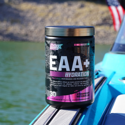 EAA+ Hydration - Nutrex (30Liều), Phục Hồi, Tăng Cơ, Sức Mạnh, Sức Bền, 8G EAA + BCAA + 1.5G Chất Điện Giải