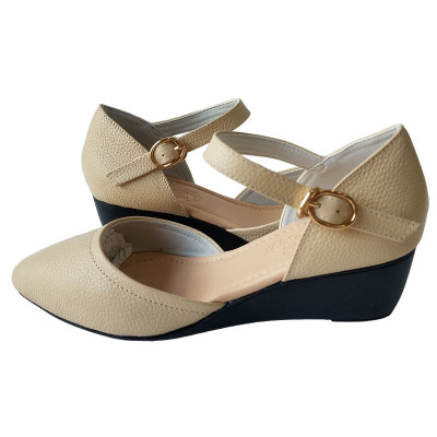 Giày Búp Bê Nữ Da Bò Thật BIGGBEN Cao 5 Phân BB134