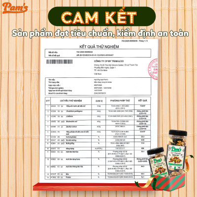 Combo 3 Hũ Ngũ Cốc Mix 6 Loại (Macca + Hạnh Nhân + Điều + Nhân Óc Chó + Hạt Bí + Nho Úc) Pam