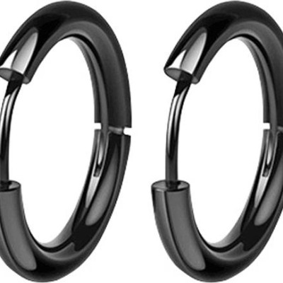 Bông tai nam inox khuyên tròn 14mm BT233 - 2 chiếc