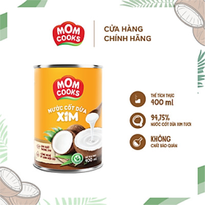 Nước cốt dừa MomCooks 400ml/lon