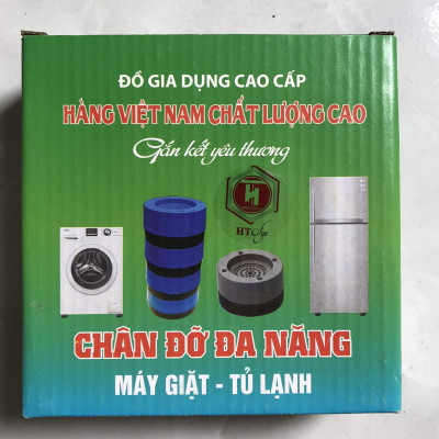 Bộ 04 chân đế cao su đa năng - HT SYS - Đế chống rung máy giặt - Đế chống ồn máy giặt, máy sấy,tủ lạnh, bàn ghế - Giao màu ngẫu nhiên
