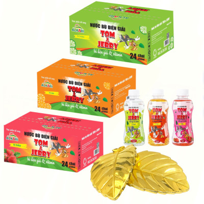 ￼Nước điện giải vị chanh Tom & Jerry ( thùng 24 chai * 250ml) - Date 08.24