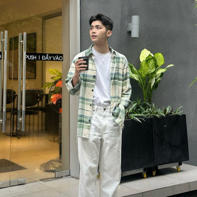 Quần Jean Nam ROUTINE Ống Suông Trơn Form Straight Crop - 10S23DPA018 | LASTORE MENSWEAR