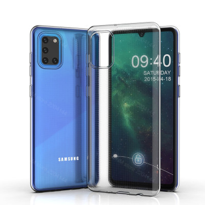 Ốp lưng dẻo silicon cho Samsung Galaxy A31 hiệu Ultra Thin (siêu mỏng 0.6mm, chống trầy, chống bụi) - Hàng nhập khẩu