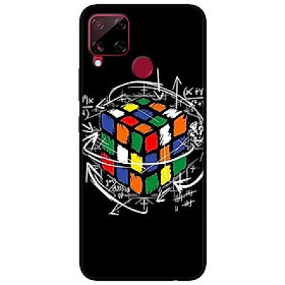 Ốp lưng dành cho Realme C15 mẫu Rubik Toán Học