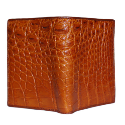 Ví Nam Da Cá Sấu Kiểu Đứng Huy Hoàng HT2230 (12.5 x 10 cm) - Vàng