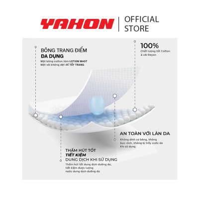 Combo Hộp Bông Tẩy Trang Đa Dụng PUFFME, 80 Miếng/Hộp