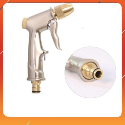 ️Evoucher Bộ dây vòi xịt nước rửa xe, tưới cây , tăng áp 3 lần, loại 7m, 10m 206701-1đầu đồng,cút đồng+  khăn phượt