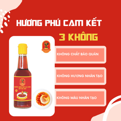 Nước mắm nhỉ cá cơm Hương Phú 40 độ đạm 300ML - Cốt Đặc Biệt - Hàng chính hãng