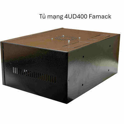Tủ Mạng Treo Tường 4U D400 Famrack – Hàng Chính Hãng, Tủ Rack 19", Đựng Thiết Bị Camera, Mạng LAN
