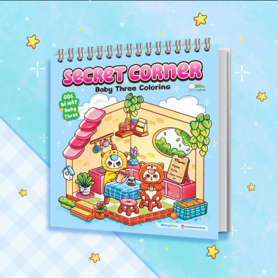 Sách - Secret Corner - Baby Three Coloring - Góc Bí Mật Baby Three
