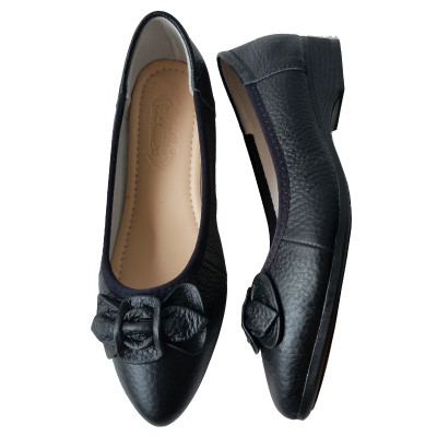 Giày Búp Bê Nữ Da Bò Thật BIGGBEN Cao 3 Phân BB135