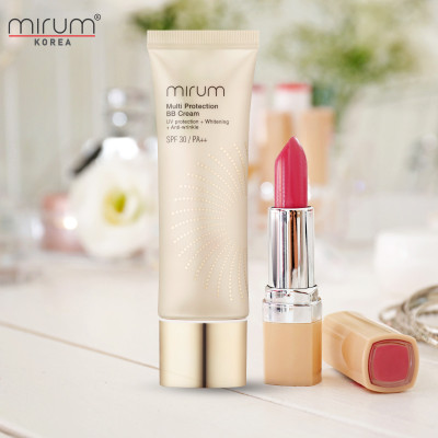 Kem BB 6in1 Mirum làm trắng da, chống lão hoá, dưỡng ẩm, chống tia UV, Lót và nền 50g Mirum Multi Protection BB cream SPF30/PA++