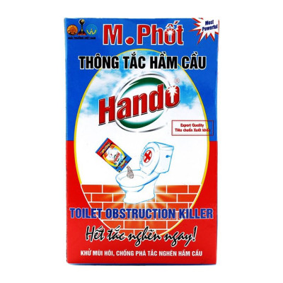 Bột thông tắc bồn cầu bể phốt xuất khẩu Hando 250Gr 