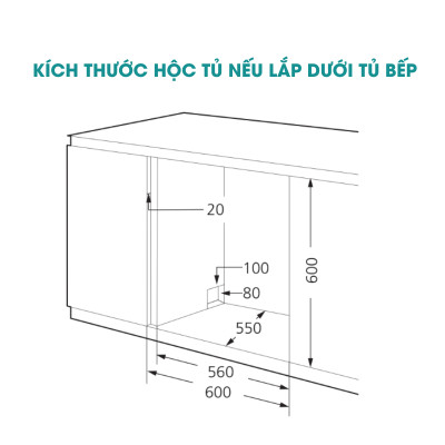 Máy Rửa Chén Ecalite EDW-SMS6080WH (Trắng) - 8 Bộ - 6 Chương Trình Rửa - Hàng Chính Hãng