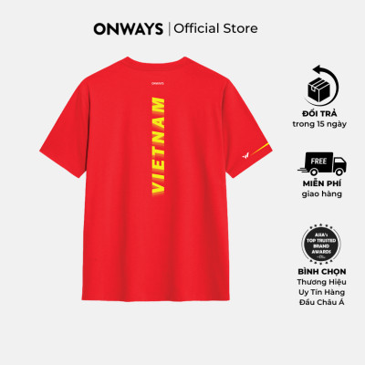 Áo Thun Thể Thao Siêu Nhẹ, Nhanh Khô, Kháng Khuẩn, Co Giãn Tốt VIETNAM REGULAR T-SHIRT UNISEX U5261